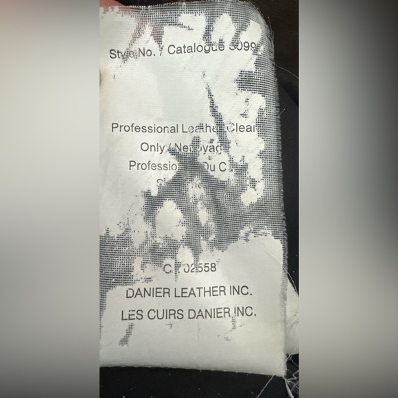 DANIER leather military cargo style zip up jacket (2XS) - Picture 4 of 5